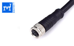 M8 180 degree connector cable